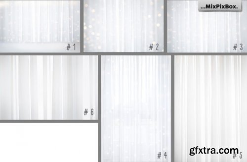 White Sheer Curtain Backgrounds