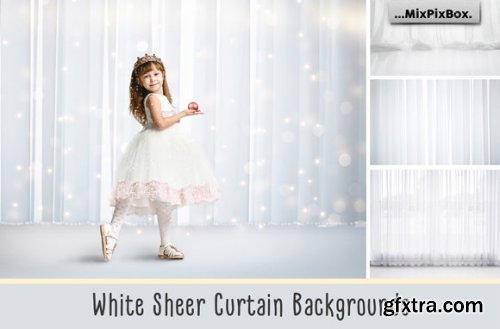 White Sheer Curtain Backgrounds