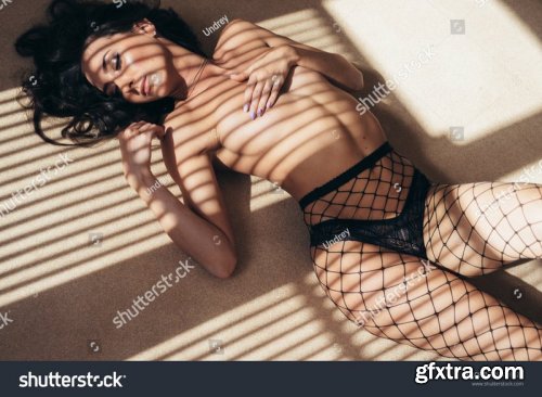 Beautiful sensual women in her boudoir - Stock Photos