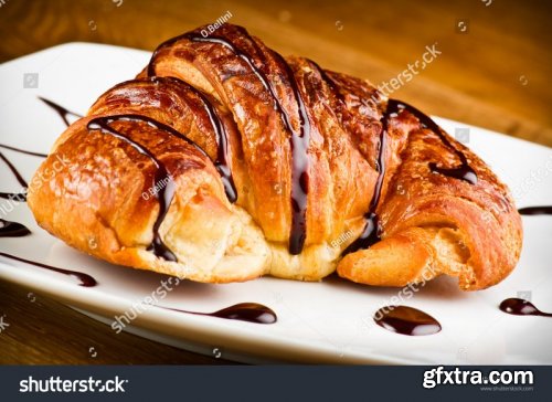 Fresh and tasty croissants - Stock Photos