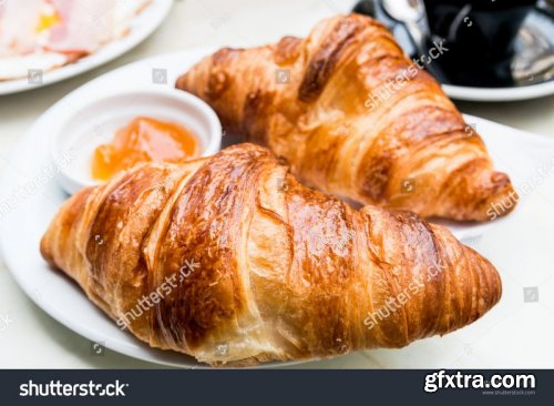 Fresh and tasty croissants - Stock Photos