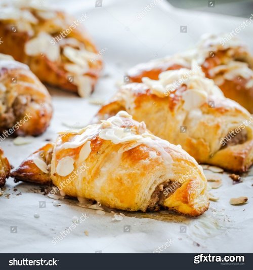 Fresh and tasty croissants - Stock Photos