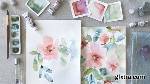  Intuitive Watercolor Florals II: Find your Flow