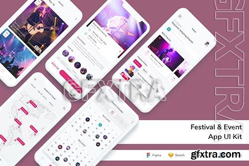 Festival & Event App UI Kit BWNKVKM