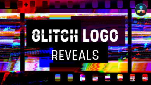Videohive - Glitch Logo Reveals | For DaVinci Resolve - 36422103 - 36422103