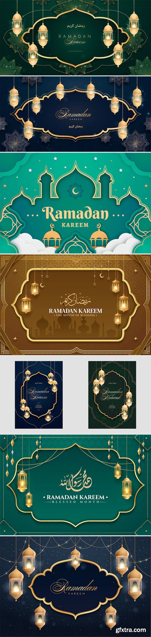 Ramadan Kareem - Beautiful 15 Vector Templates Collection