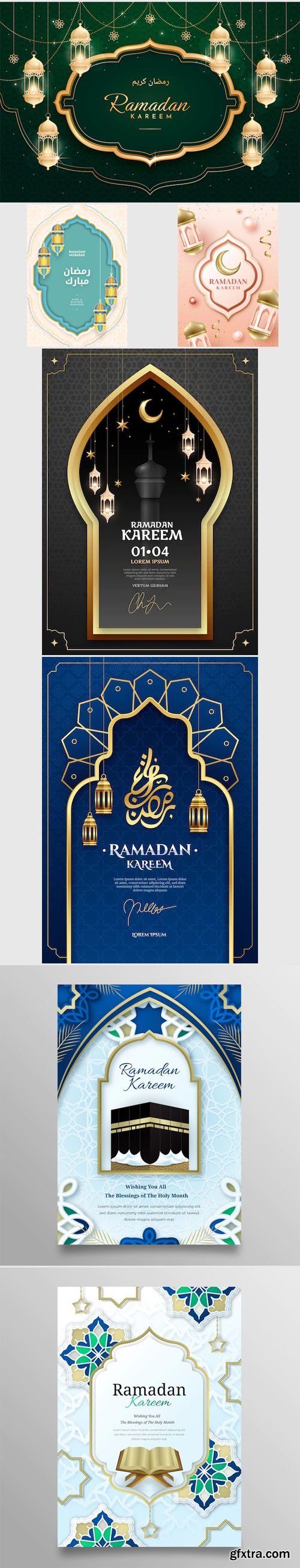 Ramadan Kareem - Beautiful 15 Vector Templates Collection
