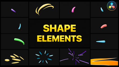 Videohive - Shape Elements Pack | DaVinci Resolve - 36475606 - 36475606
