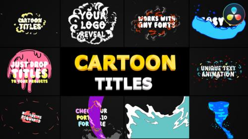 Videohive - Cartoon Titles Pack | DaVinci Resolve - 36868036 - 36868036