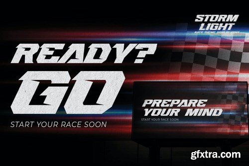 STORMLIGHT - Race Theme Display Font