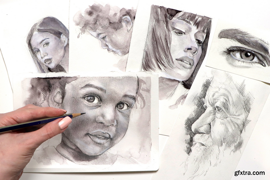 Freehand Portrait Sketching 3 Ways How to Draw from Reference » GFxtra