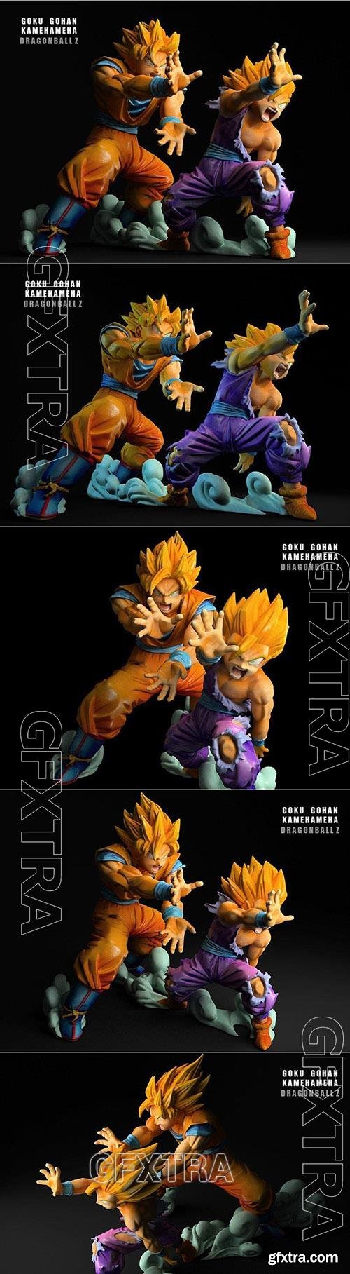 Gohan Goku Kamehameha 3D Printable