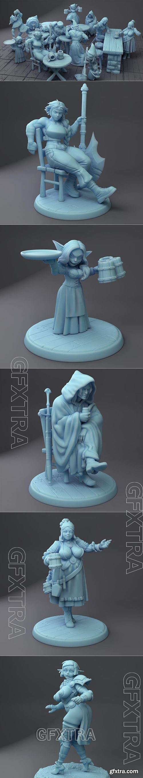 Twin Goddess Miniatures February 2022 3D Printable