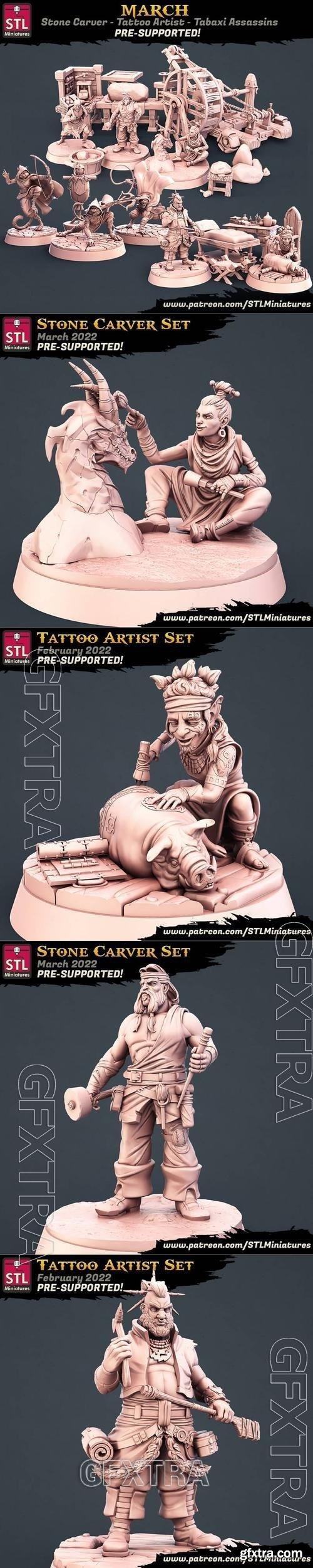 STL Miniatures March 2022 3D STL Miniatures March 2022 3D