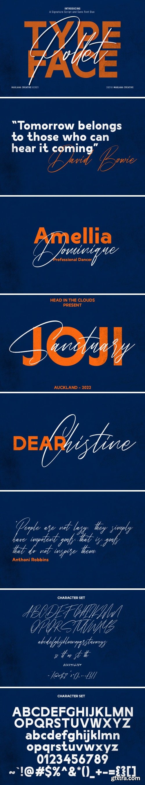 Pollet Signature Font