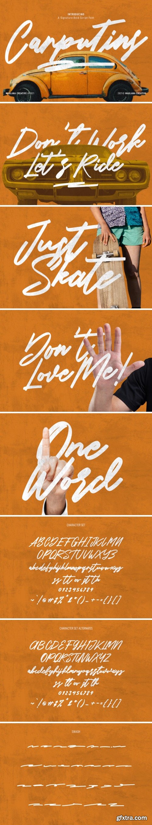 Carputins Signature Font