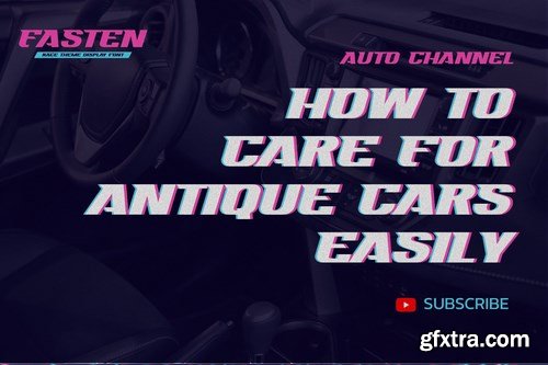 FASTEN - Race Theme Display Font