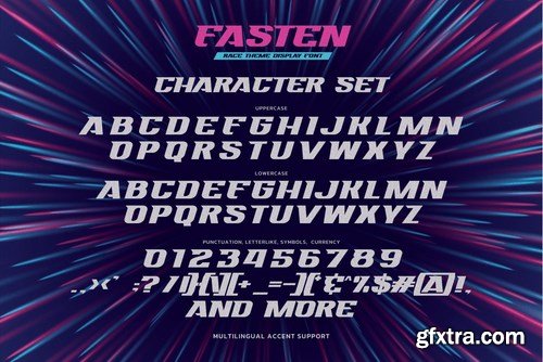 FASTEN - Race Theme Display Font