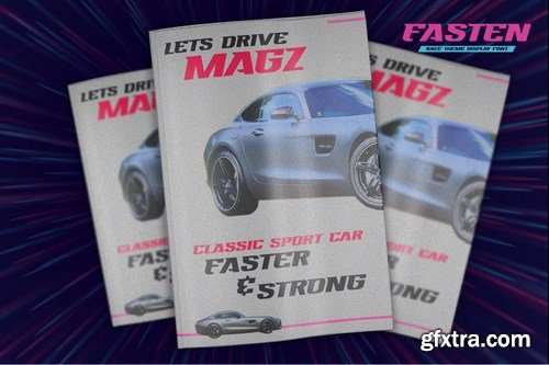 FASTEN - Race Theme Display Font