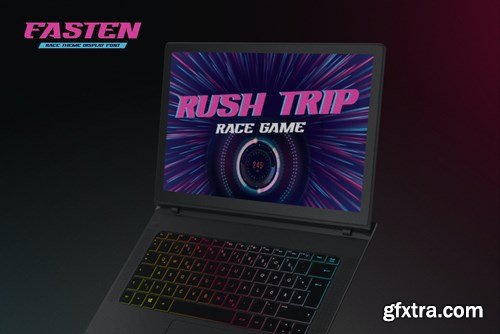FASTEN - Race Theme Display Font