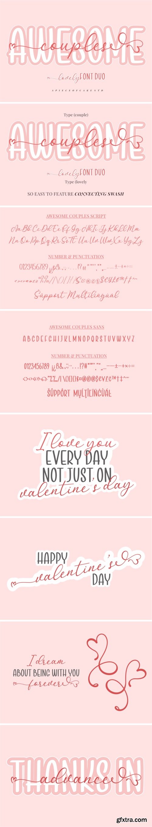 Awesome Couples Font