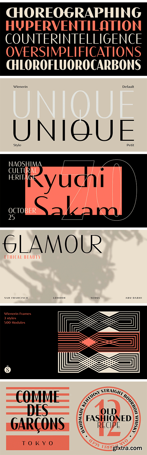 Wienerin Font Family Wienerin Font Family