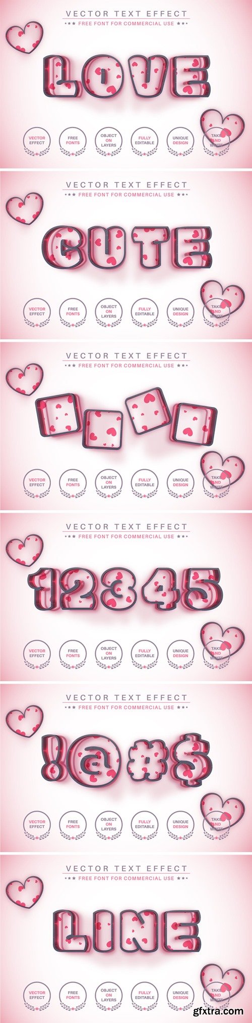 Love Dark - Editable Text Effect, Font Style