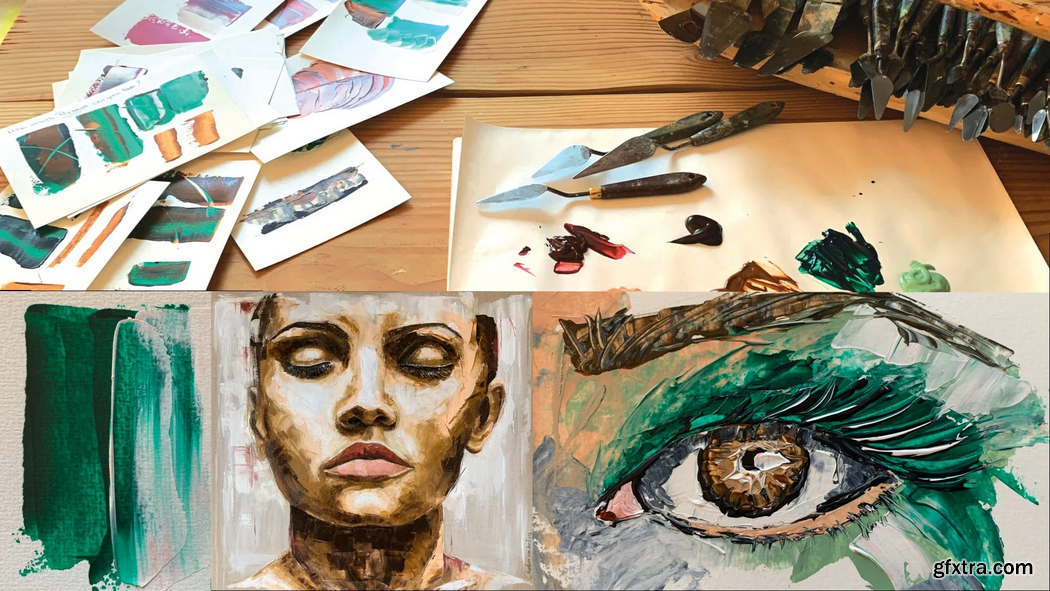 Fundamental Techniques of Palette Knife Painting with Acrylic Create