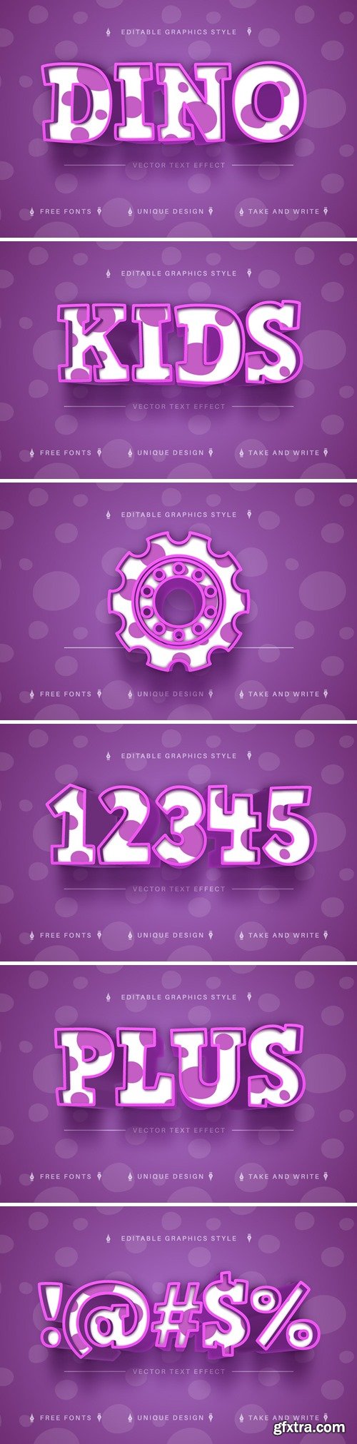 Dino - Editable Text Effect, Font Style