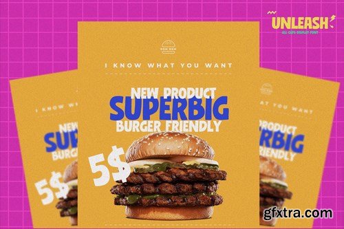 UNLEASH - All Caps Display Font