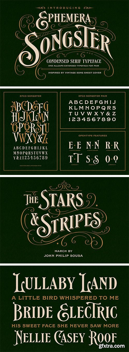 Songster Typeface + Extras Songster Typeface + Extras