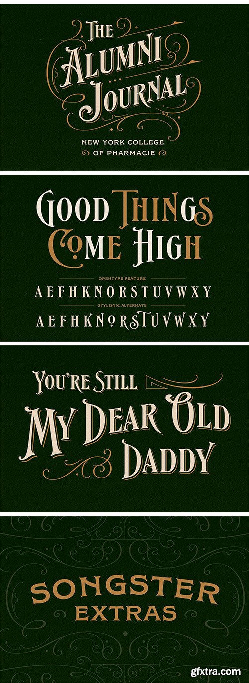 Songster Typeface + Extras Songster Typeface + Extras