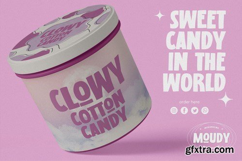 MOUDY - All Caps Display Font