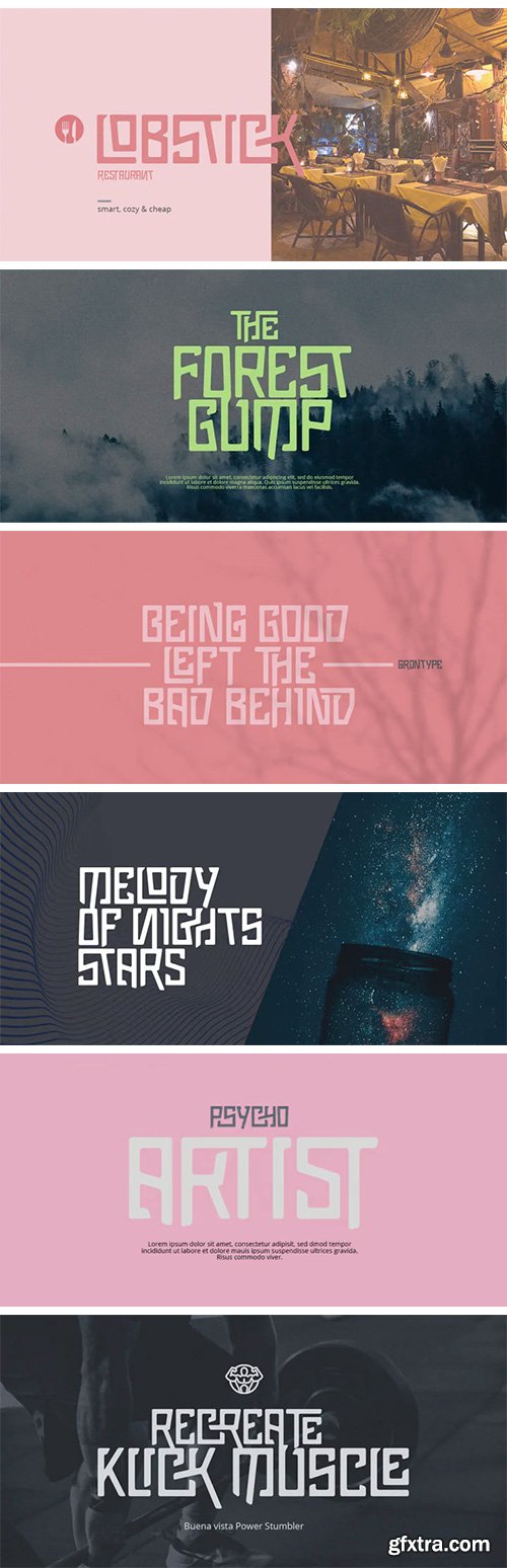 Pluck Typeface Pluck Typeface