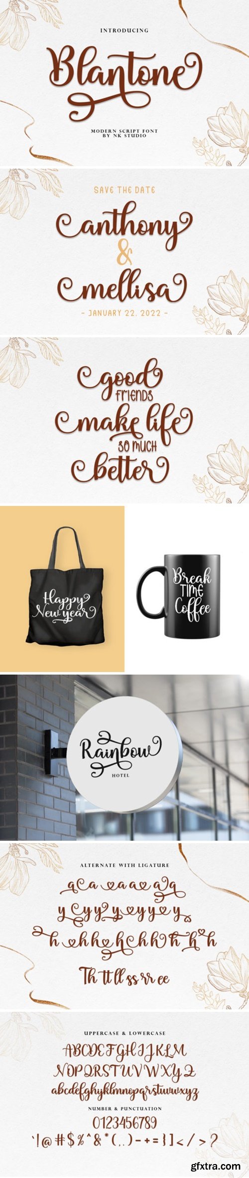 Blantone Script Font