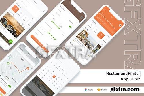 Restaurant Finder App UI Kit SSTJU79
