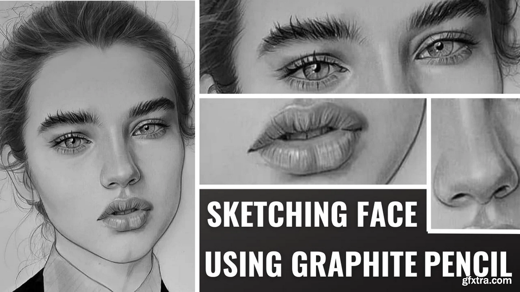 Learn to draw complete Realistic Face Draw, Shading, Sketching with