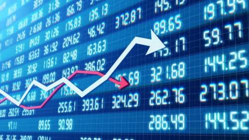 Videohive - Financial 3d Chart with Indexes of Securities and Bonds with Two Economic Curves - 37071702 - 37071702