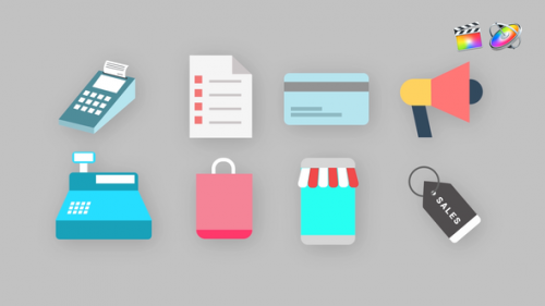 Videohive - Shopping Icons - 37213075 - 37213075