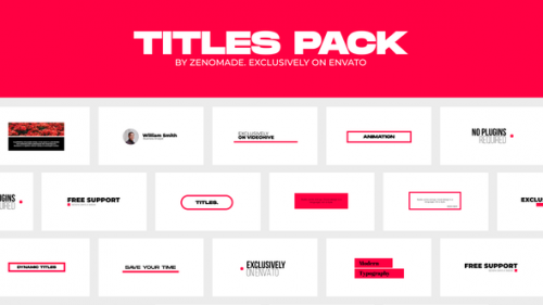 Videohive - Titles Pack for Premiere Pro - 37189605 - 37189605