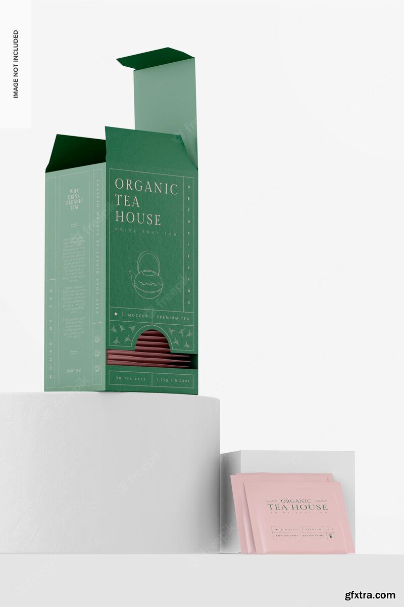 Tea dispenser box mockup » GFxtra
