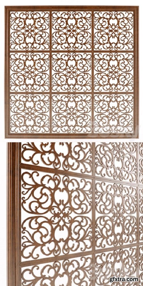 Carved panel from the groups