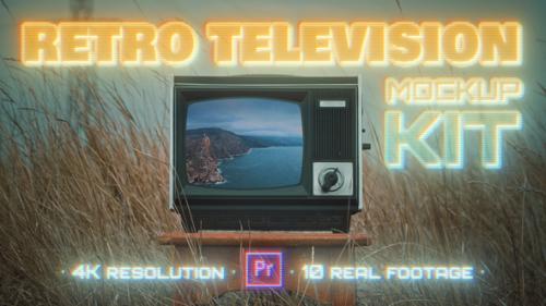 Videohive - Retro TV Mockup Kit - 37302202 - 37302202