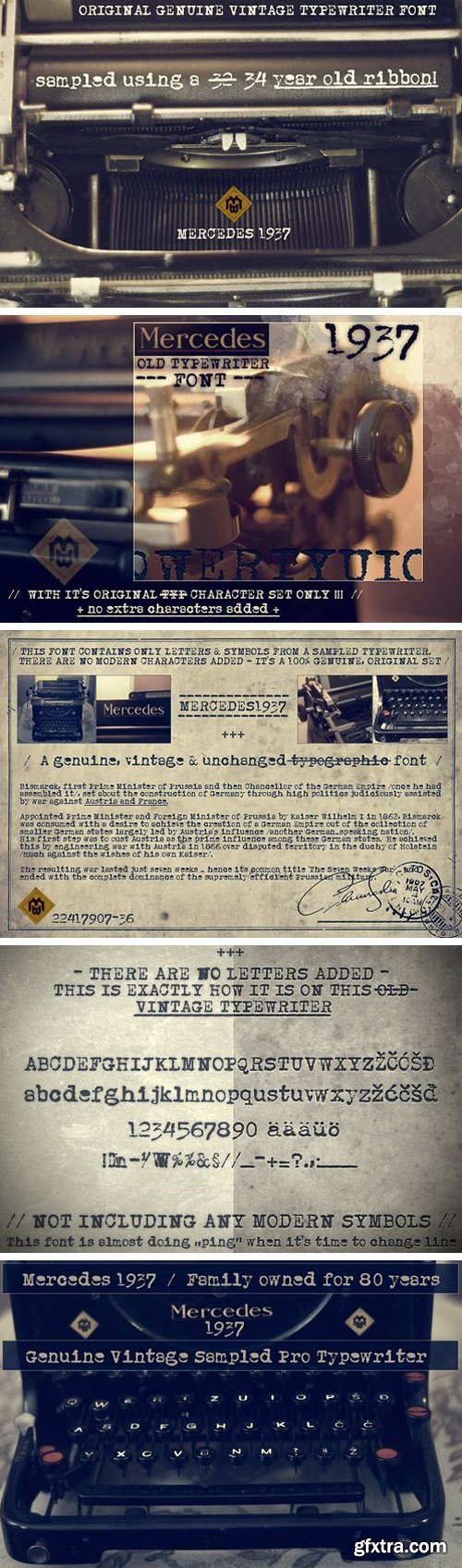 Mercedes1937 - Old Typewriter Font