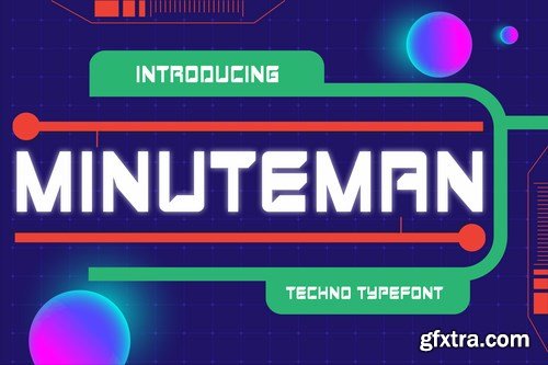 Minuteman - Futuristic Techno Font