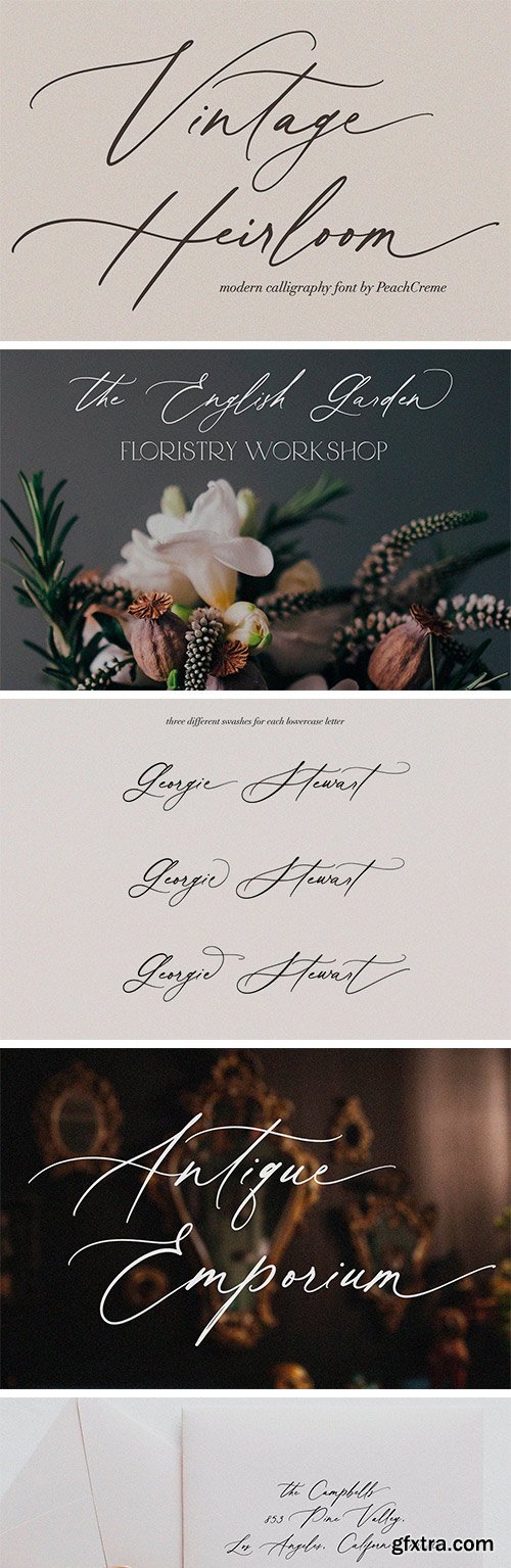 Vintage Heirloom // Calligraphy Font Vintage Heirloom // Calligraphy Font