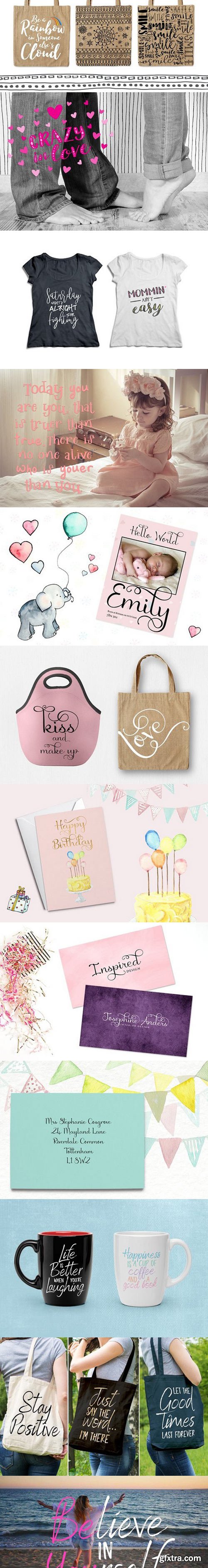 Black Friday Font Bundle with Extras