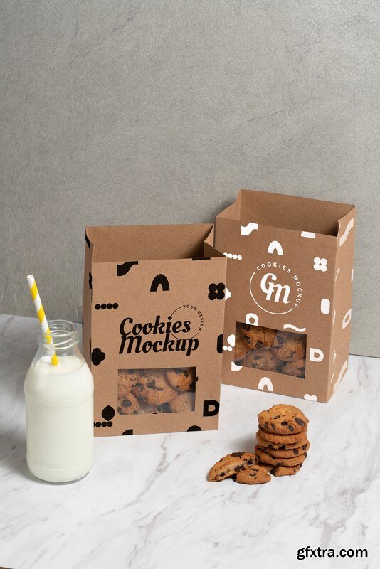 Cookie Packaging Design Mockup GFxtra cookie-packaging-design-mockup-gfxtra