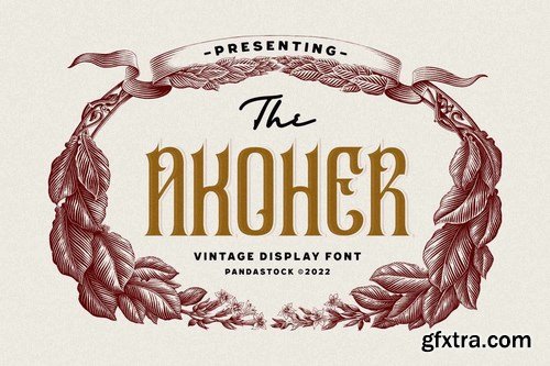 Akoher - Ornamental Font