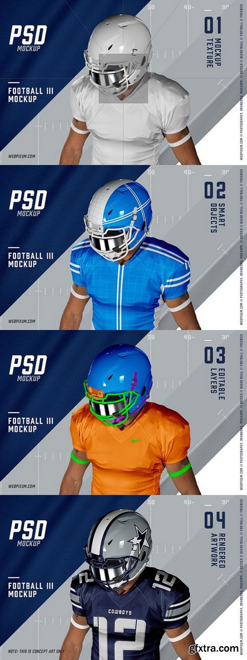 Football III Mockup Template